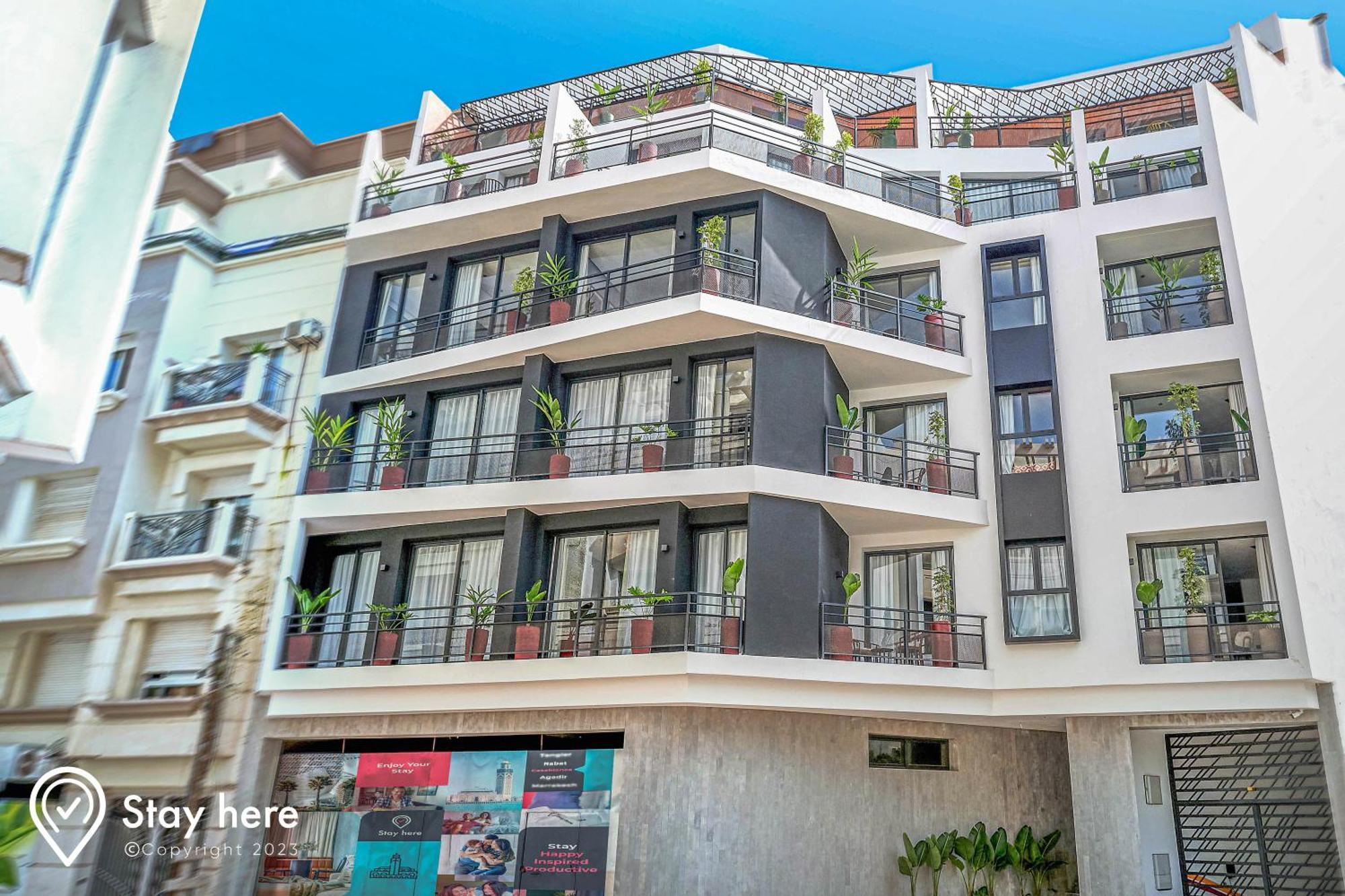 Stayhere Casablanca - Maarif - Elite Residence Bagian luar foto